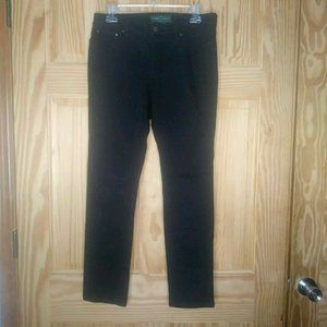 Lauren Ralph Lauren Black Modern Skinny Jeans 6P